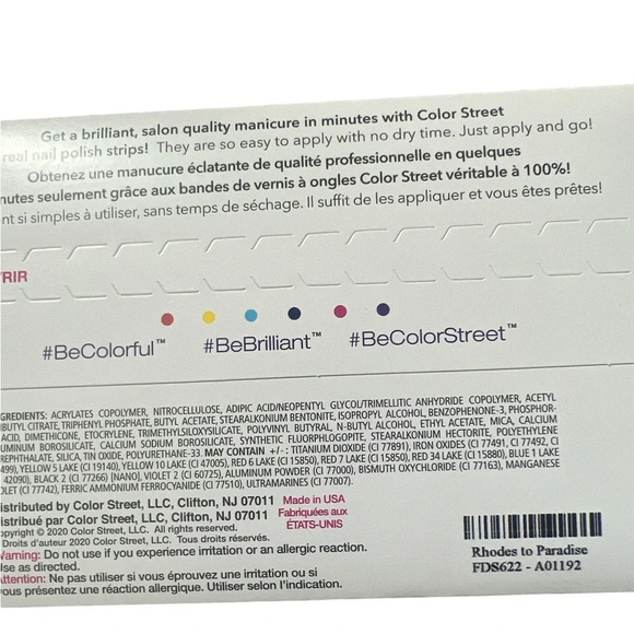 Color Street Nail Polish Strips Retired Rhodes to Paradise New - Picture 5 of 7